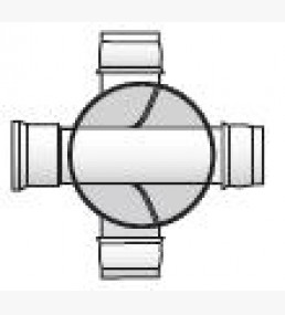 270mm Deep 90° Inlet Chamber Base - Three 110mm Inlets