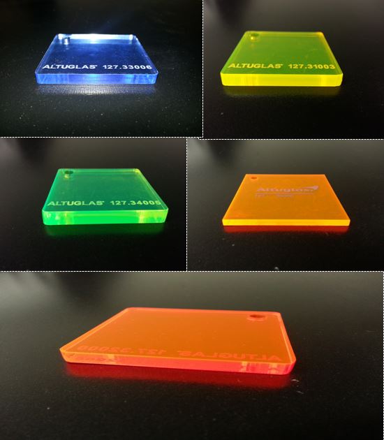 Cut To Size Coloured Frosted Acrylic 3mm Flourescent Acrylic