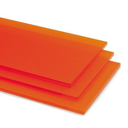Mandarin Orange Frost Acrylic Sheet
