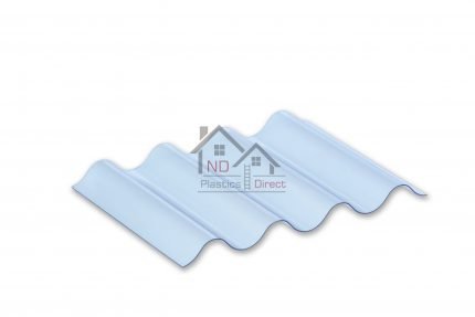PVC Clear Corrugated Roofing Sheet - Superweight 1.3mm