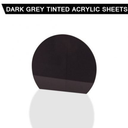 3mm Dark Grey Tinted Acrylic Disc Bespoke Size