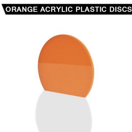 3mm Orange Acrylic Disc Bespoke Size