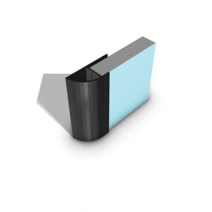 Showerwall Quadrant End Cap Extrusion Profile